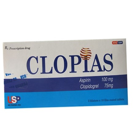 Thuốc Clopias 100mg/75mg - Phòng rối loạn do nghẽn mạch 