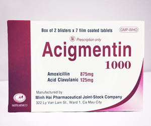 Thuốc Acigmentin 1000 - Điều trị nhiễm khuẩn