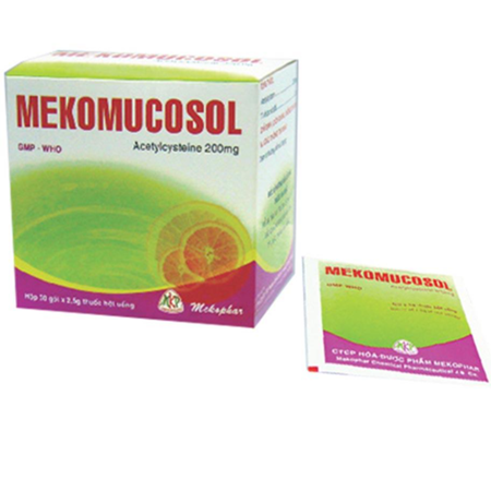 Thuốc Mekomucosol Sac 200mg - Thuốc Có Tác Dụng Làm Tiêu Chất Nhầy