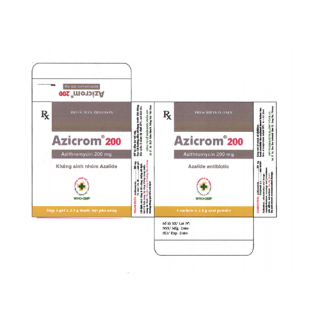 Thuốc Azicrom 200 - Điều trị nhiễm khuẩn