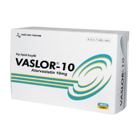 Thuốc Vaslor 10mg - Thuốc điều trị mỡ máu