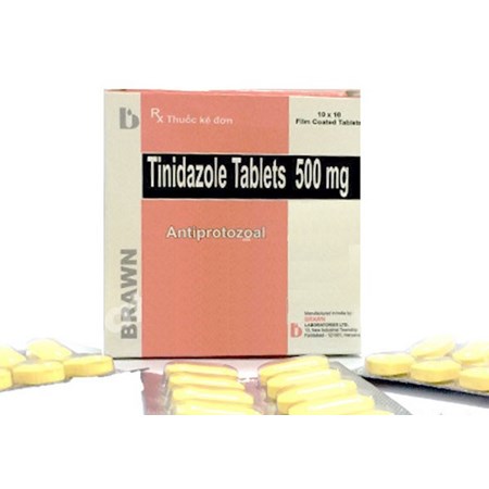 Thuốc Tinidazol 500mg Brawn - Điều trị nhiễm khuẩn