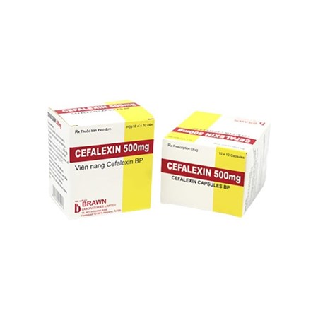 Thuốc Cefalexin 500 Brawn - Điều trị nhiễm khuẩn