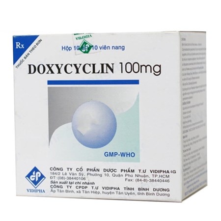 Thuốc Doxycyclin 100mg Minimed - Điều trị nhiễm khuẩn