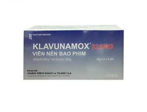 Thuốc Klavunamox 625mg - Điều trị nhiễm khuẩn
