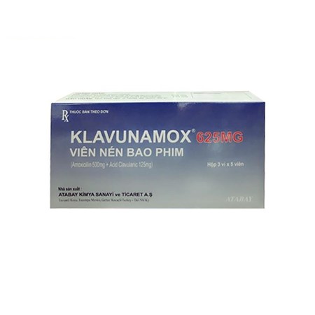 Thuốc Klavunamox 625mg - Điều trị nhiễm khuẩn