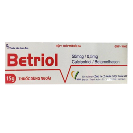 Thuốc Betriol 15g - Điều trị vảy nến, viêm da