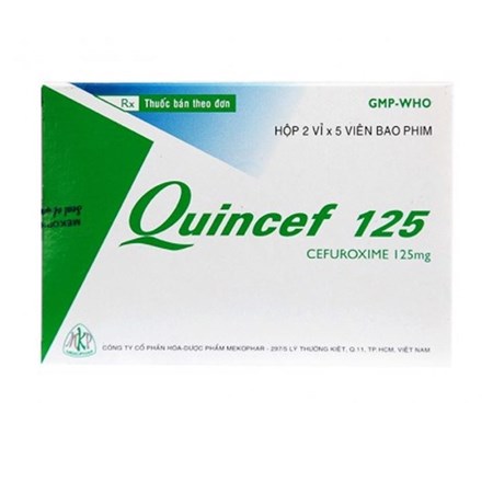 Thuốc Quincef 125mg (Viên) - Điều trị nhiễm khuẩn