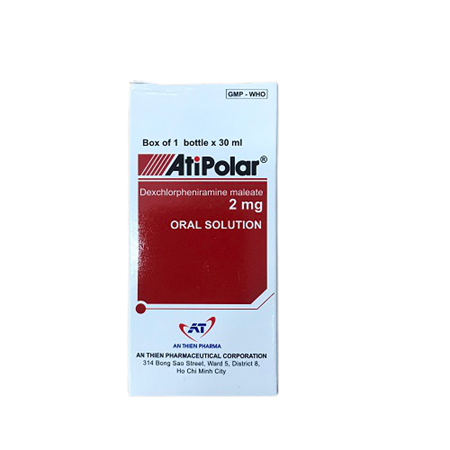 Thuốc Atipolar 2mg/5ml - Điều trị các trường hợp dị ứng 