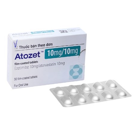 Thuốc Atozet 10mg/10mg - Điều trị Bệnh tăng cholesterol máu