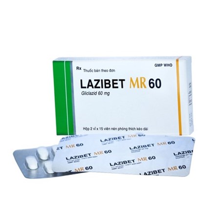 Thuốc Lazibet MR 60mg - điều trị Đái tháo đường
