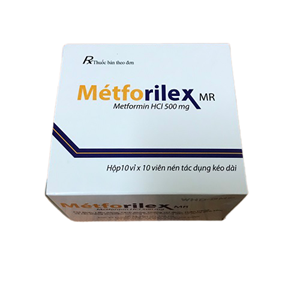 Thuốc Metforilex MR 500mg - Ðiều trị bệnh đái tháo đường