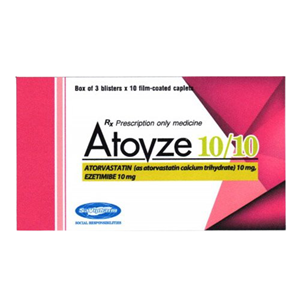 Thuốc Atovze 10/10 - điều trị Bệnh tăng cholesterol máu