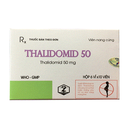 Thuốc Thalidomid 50mg -  Điều trị đau tủy xương không đáp ứng