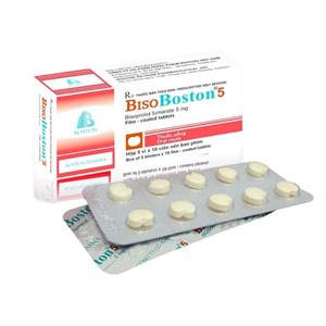 Thuốc BisoBoston 5 - Điều trị tăng huyết áp, đau thắt ngực, suy tim