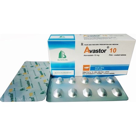 Thuốc Avasboston 10 -  Điều trị tăng cholesteron máu, rối loạn lipid máu.