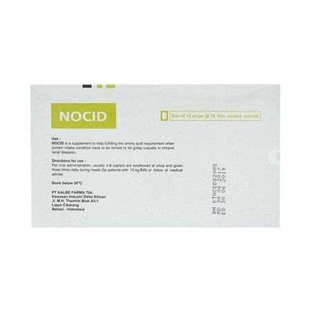 Thuốc Nocid - Bổ sung acid amin cho người suy thận 