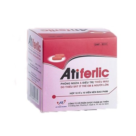 Thuốc Atiferlic Hộp 100 Viên – Điều Trị Thiếu Máu Do Thiếu Sắt 