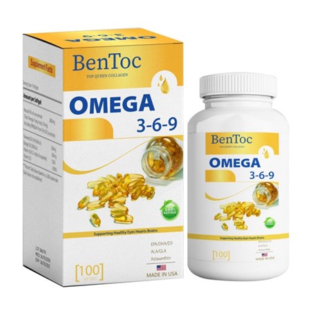 Thuốc BenToc Omega 369 Lọ 100 Viên 