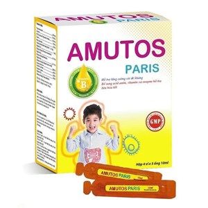 Thuốc Amutos Paris hộp 20 ống x10ml – Tăng cường sức đề kháng 