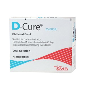 Thuốc D-Cure 25000IU - Dự phòng và điều trị thiếu vitamin D