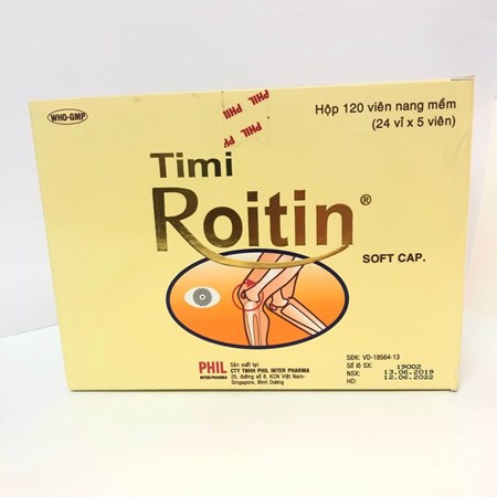 Thuốc Timi Roitin Soft Cap - Điều trị đau dây thần kinh