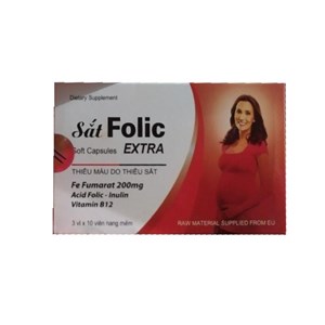 Thuốc Sắt Folic Extra - Bổ sung sắt và vitamin