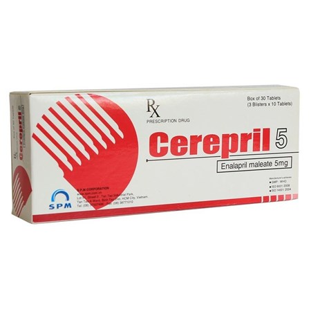 Thuốc Cerepril 5mg - Điều trị tăng huyết áp