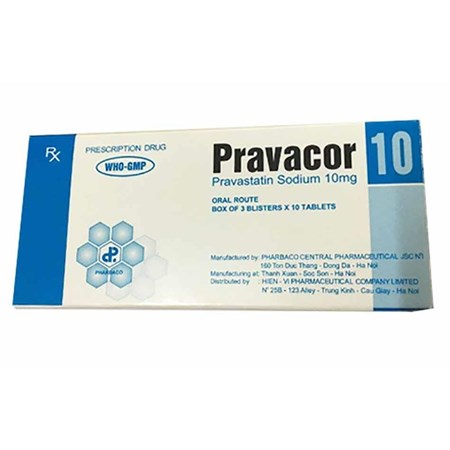 Thuốc Pravacor 10 - Điều trị các bệnh huyết áp, tim mạch