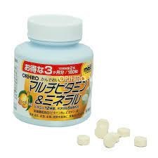 Thuốc Orihiro Most Chewable 180 viên (Vị xoài) – Viên nhai bổ sung Vitamin và khoáng chất