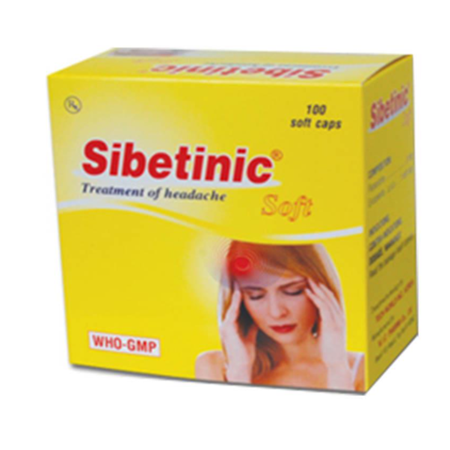 Thuốc Sibetinic Soft - Điều trị đau nửa đầu 
