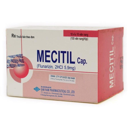 Thuốc Mecitil Cap.- Điều trị đau nửa đầu 