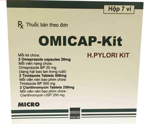 Thuốc Omicap-Kit - Chống viêm loét dạ dày 