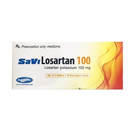 Thuốc SaVi Losartan 50 - Điều trị tăng huyết áp