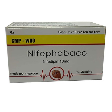 Thuốc Nifephabaco 10mg TW1 - Điều trị tăng huyết áp