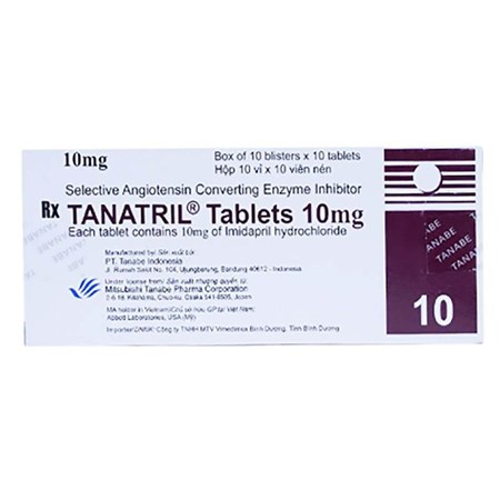 Thuốc Tanatril Tablets 10mg - Điều trị huyết áp cao