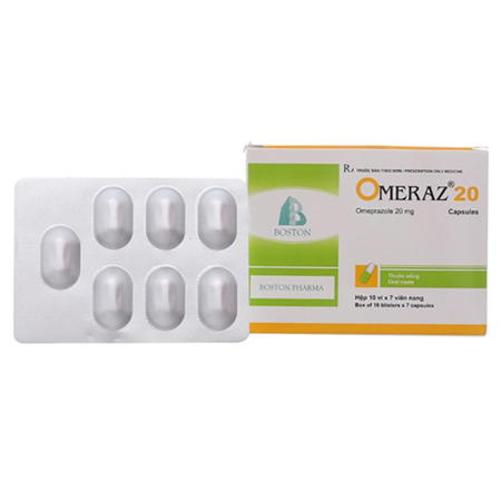 Thuốc Omeraz 20mg - Điều trị viêm loét dạ dày, tá tràng