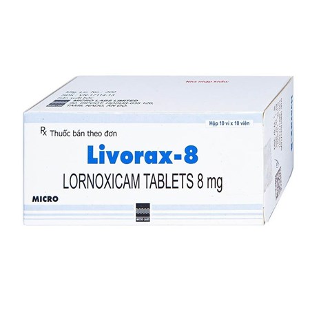 Thuốc Livorax 8 - Điều trị viêm khớp