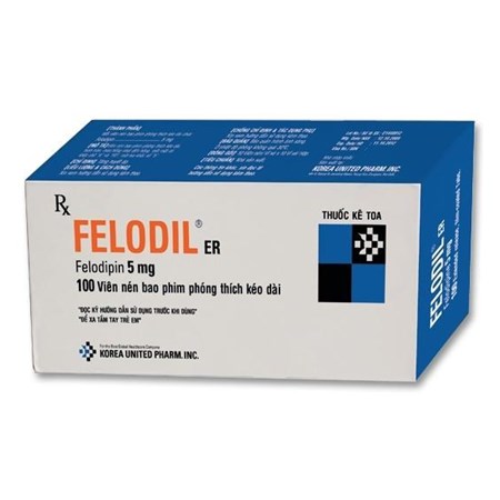 Thuốc Felodil 5mg - Điều trị huyết áp thấp