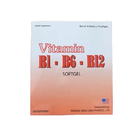 Thuốc Vitamin B1 – B6 – B12 Soft Gel - Viên Uống Bổ Sung Vitamin