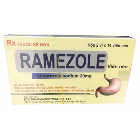 Thuốc Ramezol 20mg - Chống viêm loét dạ dày 