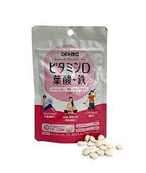 Thuốc Bổ Sung Vitamin D, axit folic, sắt Orihiro 120 viên