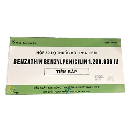 Thuốc Benzathin Benzylpenicillin 1.200.000UI VCP - Điều trị nhiễm khuẩn
