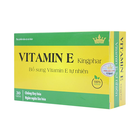 Thuốc Vitamin E Kingphar 30 Viên – Viên Uống Bổ Sung