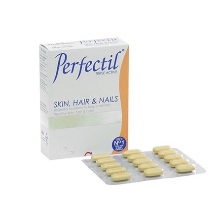 Thuốc Vitabiotics Perfectil hộp 30 viên  - Hỗ trợ chăm sóc tóc, da, móng
