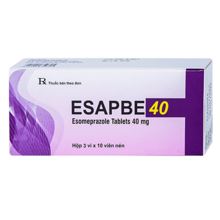 Thuốc Esapbe 40 - Chống viêm loét dạ dày 