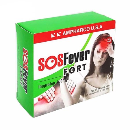 Thuốc SOSFever Fort - Giảm đau, chống viêm