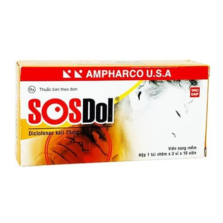 Thuốc SOSDol 50mg - Chống viêm xương khớp
