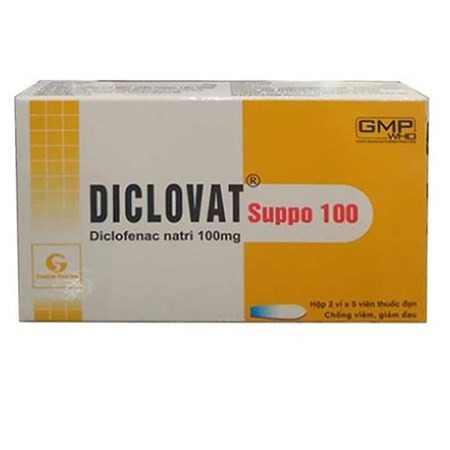 Thuốc Diclovat Suppo 100 - Viêm Đốt Sống Viêm Xương Khớp