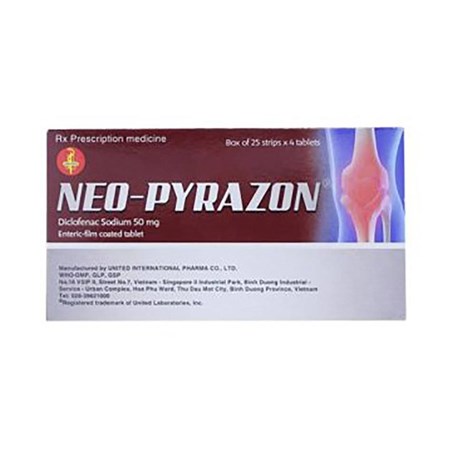 Thuốc Neo-Pyrazon 50mg - Trị Viêm Xương Khớp, Thoái Hóa Khớp